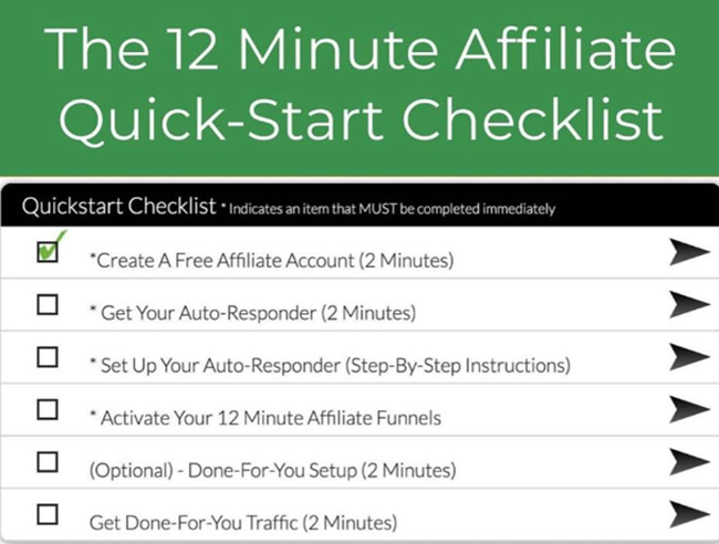 12 minute affiliate review checklist